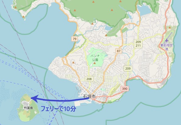 竹富島へのアクセス